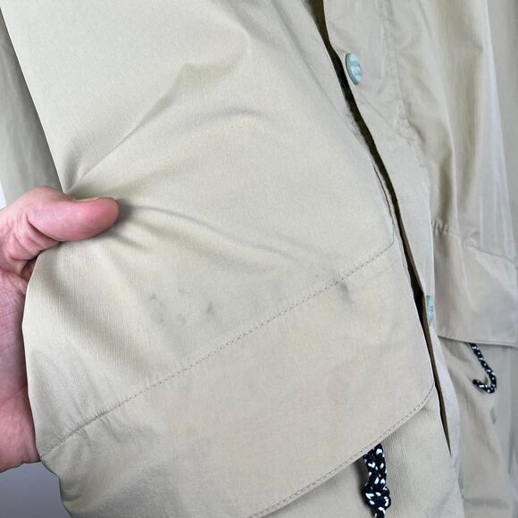 Vintage L.L.Bean GoreTex StomAway Tan Rain Jacket Size L - Picture 5 of 8